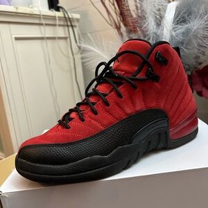 Jordan Red and Black High-Top Sneakers